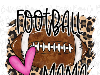 Football Mama PNG | Football PNG | Leopard Png