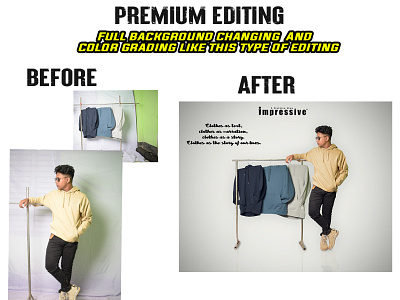 i will remove background & color grading your photo chang braground colorgrading photo editing