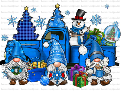 Snow Gnome Truck Png,Hello Winter Gnome Png Sublimation Design