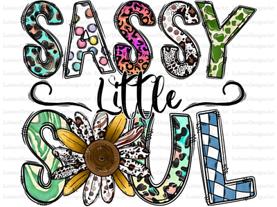 Sassy Little Soul Png, Sunflower Png, Leopard