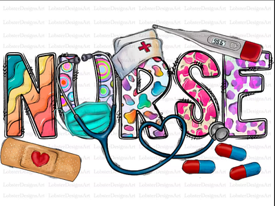 Nurse Sublimation Design Png, Nurse Png 3d animation app branding design graphic design illustration logo ui vector