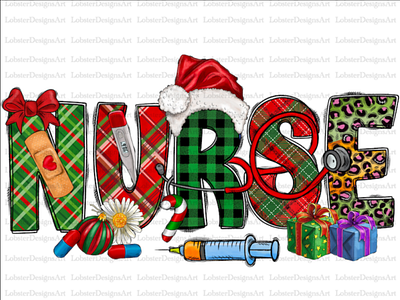 Nurse Christmas png, Merry Christmas 3d animation app branding design graphic design illustration logo ui vector