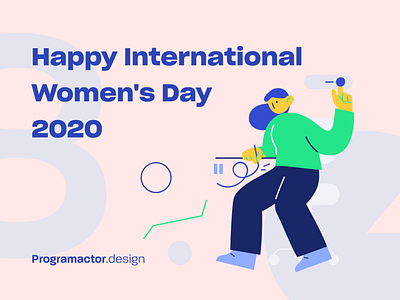 IWD cover for Programactor branding cameroon cover design illustrations ios womens day