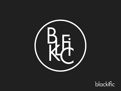 Blackific Logo black white brand branding clothing design fashion logo minimal minimalistic logo