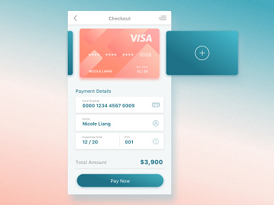 Daily Ui #1 - Credit Card Checkout