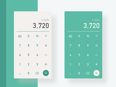 Daily UI #4 - Calculator app calculator dailyui design green ui