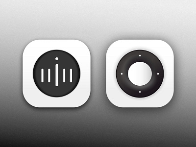 Daily UI #5 - App icon app black white dailyui design icon logo remote remote control ui vector