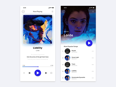 Daily UI #9 - Music Player app app concept dailyui design music music app player ui