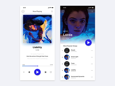 Daily UI #9 - Music Player