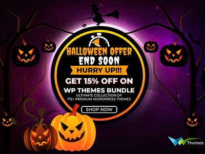 Halloween WordPress Sale End Soon... Hurry Up!!! bundle sale halloween sale ui ux web design web development website wodpress themes wordpress bundle