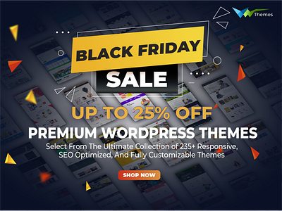 WordPress Black Friday deals on Premium WordPress Themes black friday black friday sale ui ux web design web development website wordpress themes
