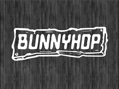 Bunnyhop action best bike bmx bunnyhop design filip komorowski logotype type typography wood