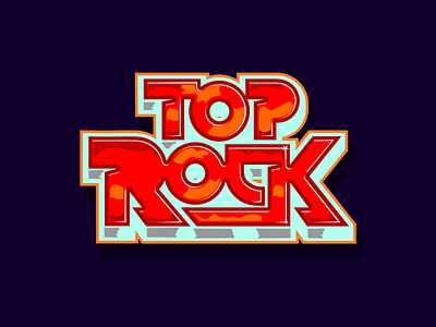Top Rock chrome cool filip komorowski magic orange poland power rock top typography