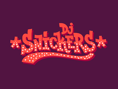 Dj Snickers dj filip hiper komorowski logotype music radio snickers swag typography vide warsaw