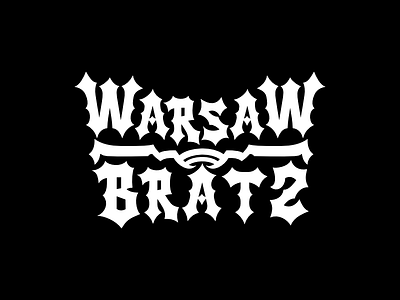 Warsaw Bratz bicycle bike bratz cruise filip hardcore komorowski logotype raw type typography warsaw