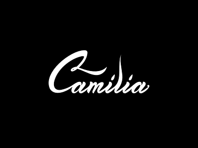 Camilia Logotype belly dance femine filip komorowski logotype poland script smooth typography warsaw