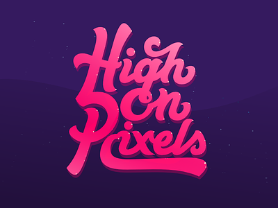 High On Pixels filip high komorowski logotype pixels typography