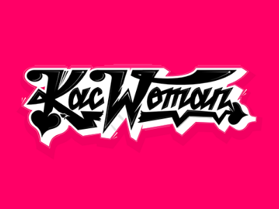 Kac Woman custom hardcore heroes hsngover kac party pink type typography woman
