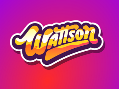 Wattson cool dj filip komorowski logotype music typography wattson