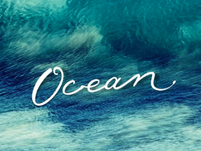 Ocean filip girly komorowski letters magic nature ocean script sea typography water