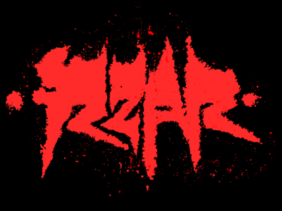 R Z A R blood dhm hardcore metal poland raw typography warsaw