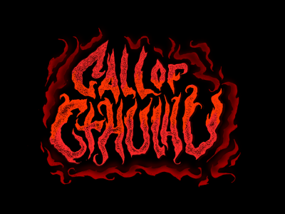 Call of Cthulhu custom fantasy horror movie typography