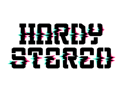 Hardy Stereo dj logotype music new retro stereo typography