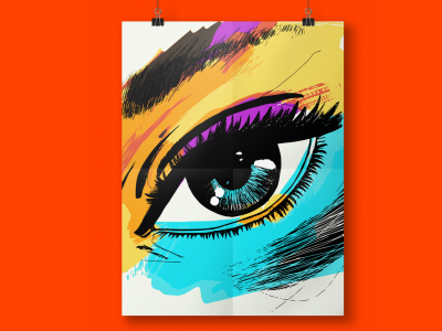 Eye beauty design illustration komorowski magic makeup music poland typography vector