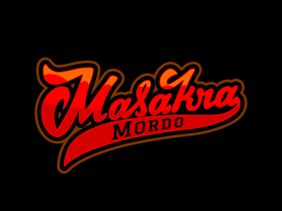 Masakra Mordo letters logo logotype script speed street typography