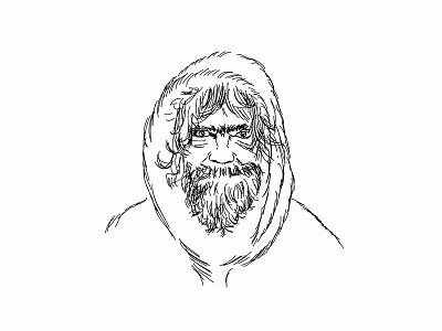 Hand-drawn homeless