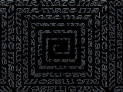 Maze. 3d adobe after effects animation art behance c4d cinema4d kinetictype kinetictypography maze motion motion graphic design motion graphics motiongraphics typography