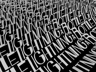 Lightning in a Bottle adobe after effects animation behance c4d cinema4d kinetictype kinetictypography lightning in a bottle motion typography