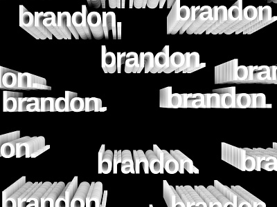 personal branding experimentation adobe after affects animation behance c4d cinema4d kinetic typography kinetictype kinetictypography motion typogaphy