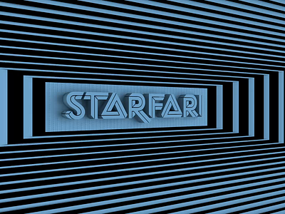 Starfari Rectangle. adobe after effects animation behance c4d cinema4d kinetictype kinetictypography motion typography