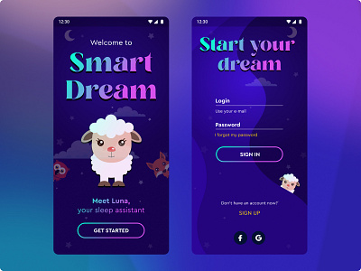 Smart Dream App Concept Design