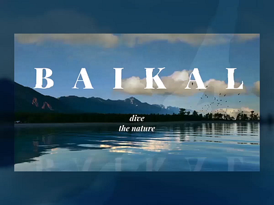 Baikal Lake after affects animation colourfull design pastel type typography ui ux web website