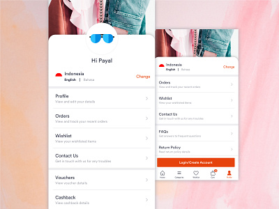 Profile for apps android app design ecom fashion ios ui ux visual