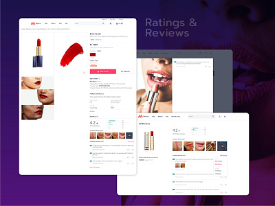 Ratings & Reviews for fashion e-commerce browse e commerce app fashion user experience userinterface visual