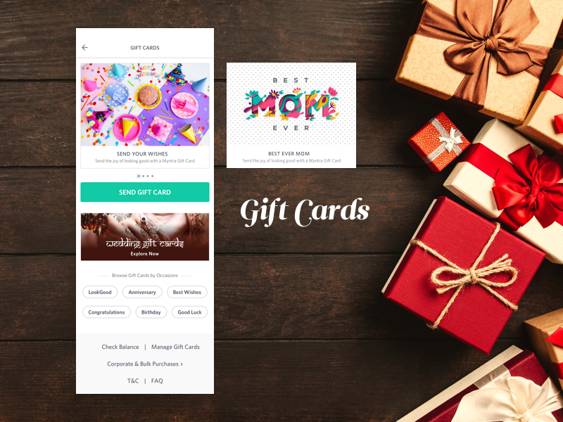 Myntra Gift Card in 2024 | Gift vouchers online, Gifts, Gift card