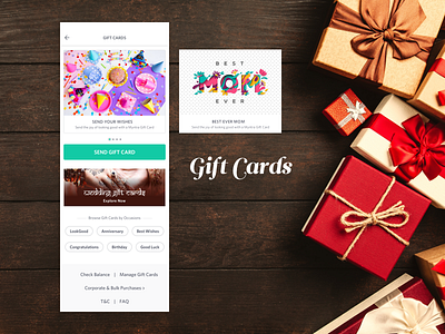 Myntra Gift Cards app design personal ux visual