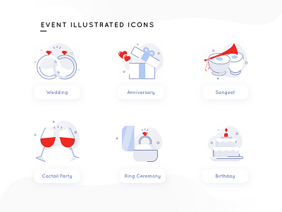 Event Illustrated Icons