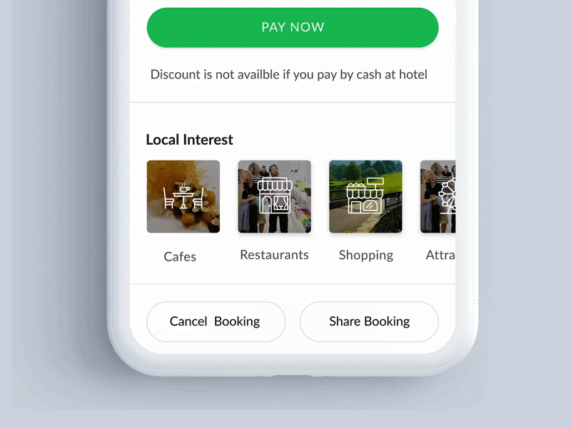 Local Interest cafes cards icons design interest nearby recommendations restuarant ui ui elements widget
