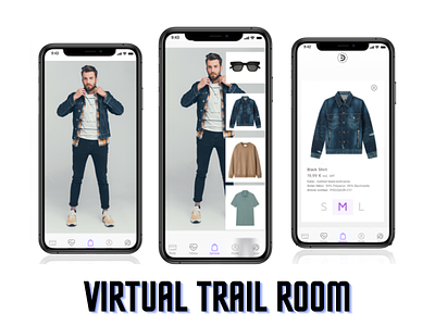 Redefining Shopping Experience with Virtual Trail Rooms app development appdesigne apps branding design graphic design mobileappdesign software ui