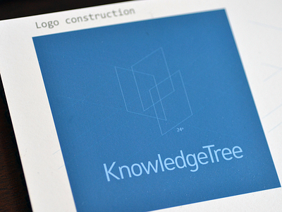 KnowledgeTree logo construction cocept knowledgetree logo design