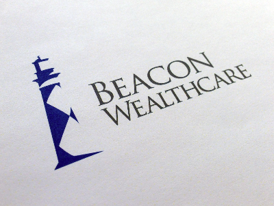 Beacon Wealtchare Logo Design beacon lighthouse logo logo design wealth manangement