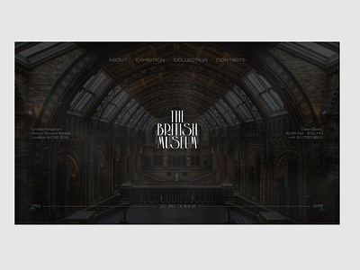 The British Museum | Website Redesign animation concept design graphic design mainpage museum ui web design