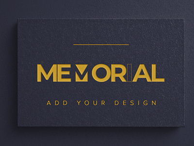 Memorial logo design app branding business card design graphic design illustration logo mockup typography ui ux vector