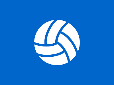 Volleyball blue design icon sports ui vacation