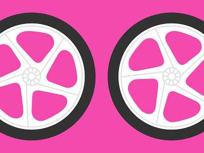 One for the 80s BMX Fans 80s bikelife bmx illustration pink rad wheels