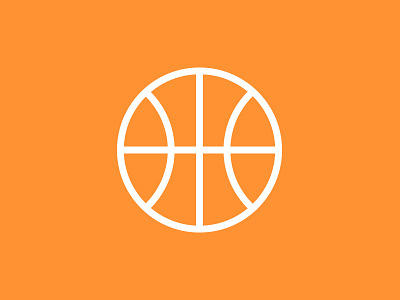 I was designing a globe icon... basketball icons orange sports ui